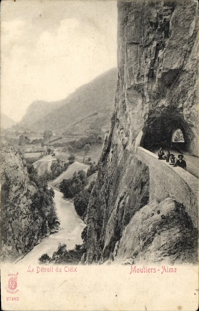Der Schlucht des Ciéix — Ansicht der Schlucht mit Straße und Tunnel — Paris, n° 27483 - Vorderseite