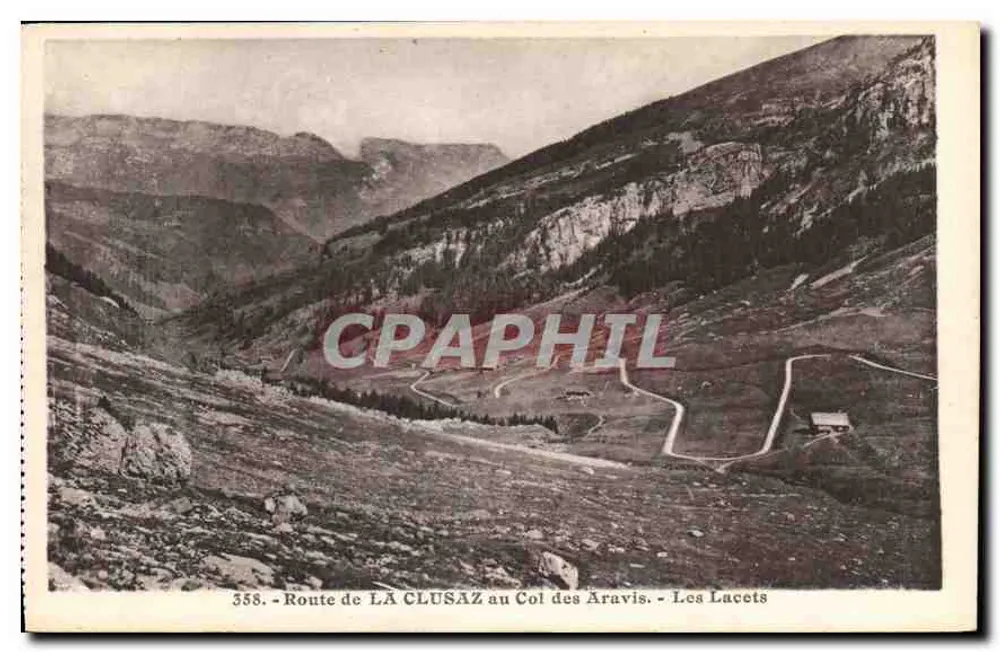 Route von La Clusaz zum Col des Aravis — Die Kurven — L. Morand, phot.-edit., Morgève (Haute-Savoie) - Vorderseite