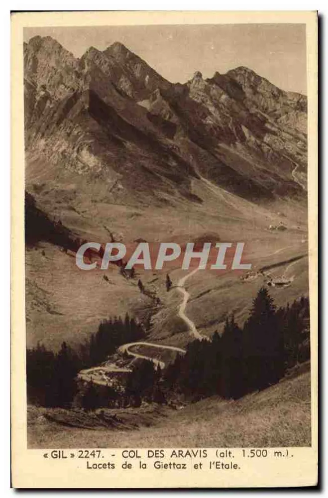 Col des Aravis (Höhe 1.500 m.) — Lacets de la Giettaz und l'Étale — GIL 2247 - Vorderseite
