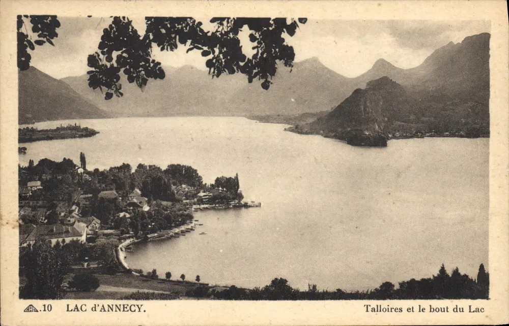 See Annecy — Talloires und das Ende des Sees — anonymer Verleger, Nr. 10 - Vorderseite