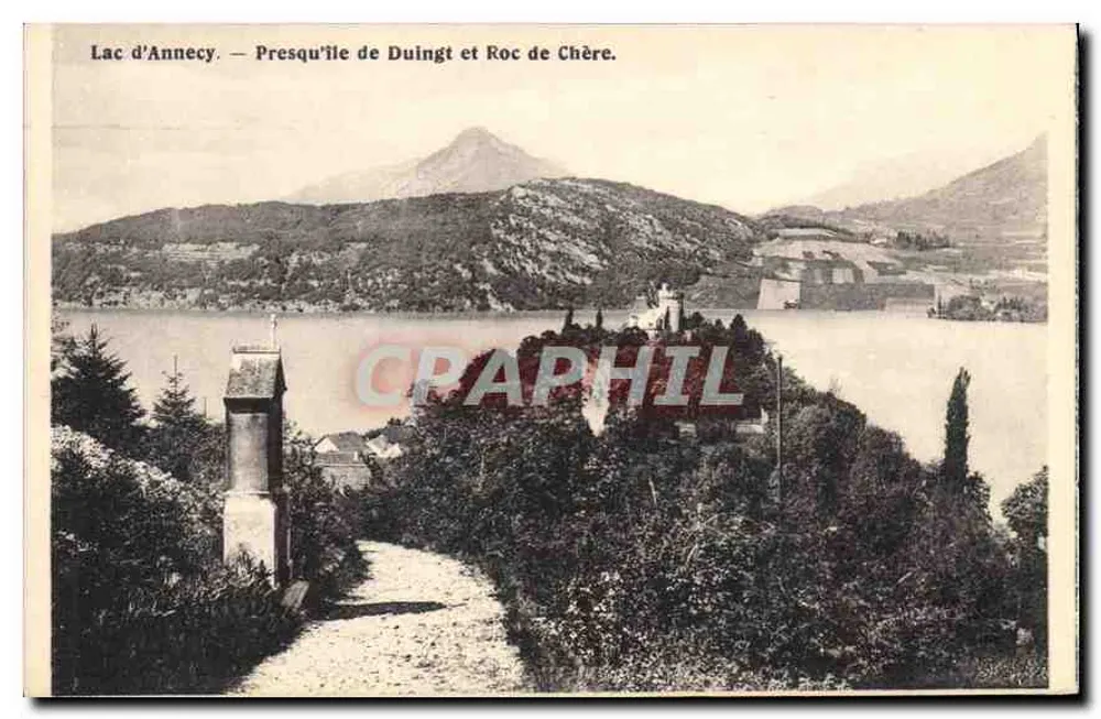 See Annecy — Presqu'île de Duingt und Roc de Chère — Verlag nicht sichtbar - Vorderseite