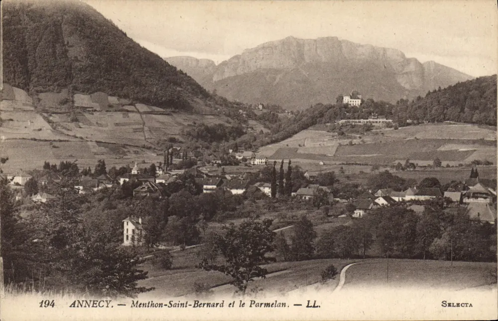 Menthon-Saint-Bernard und der Parmelan — ANNECY — LL. — SELECTA - Vorderseite