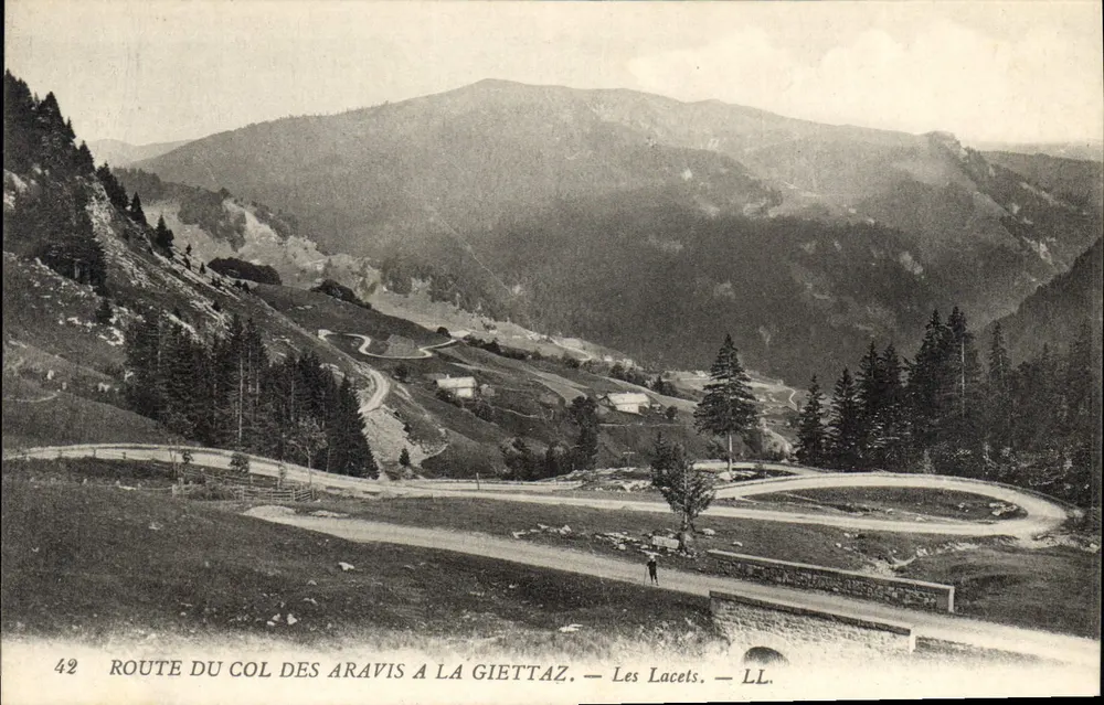Route des Col des Aravis nach La Giettaz — Les Lacets — LL — n°42 - Vorderseite