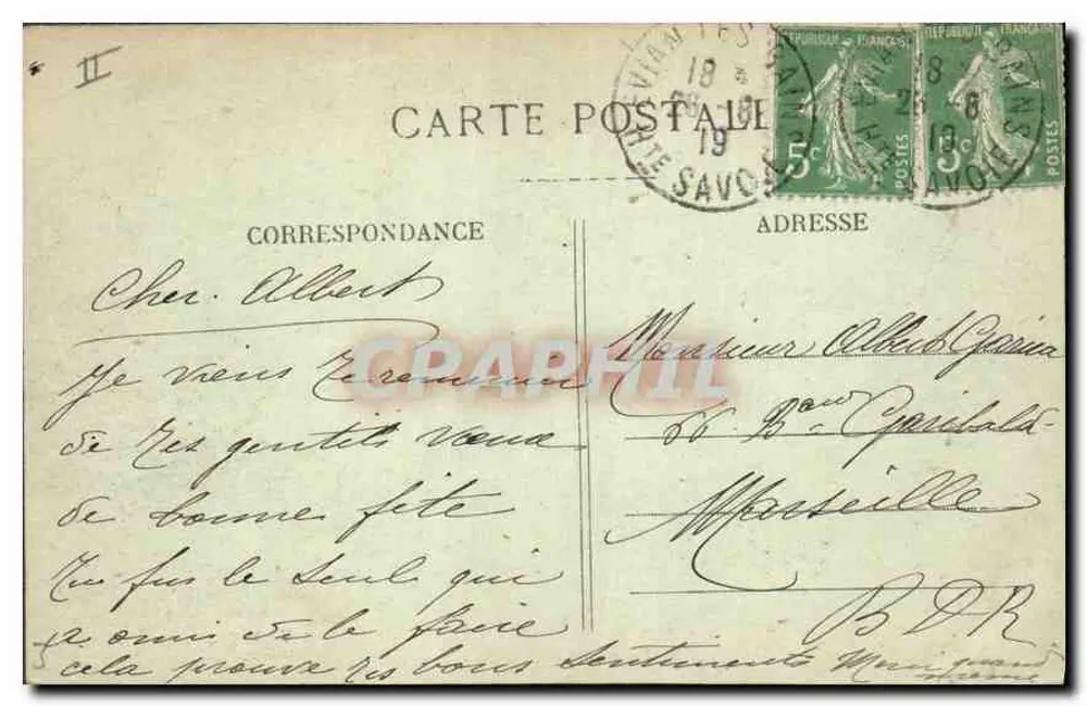ÉVIAN-LES-BAINS — Einrichtungen und Quellen des Châtelet — Die Buvette im Park — Farges, Verlag — L.D.4 - Rückseite
