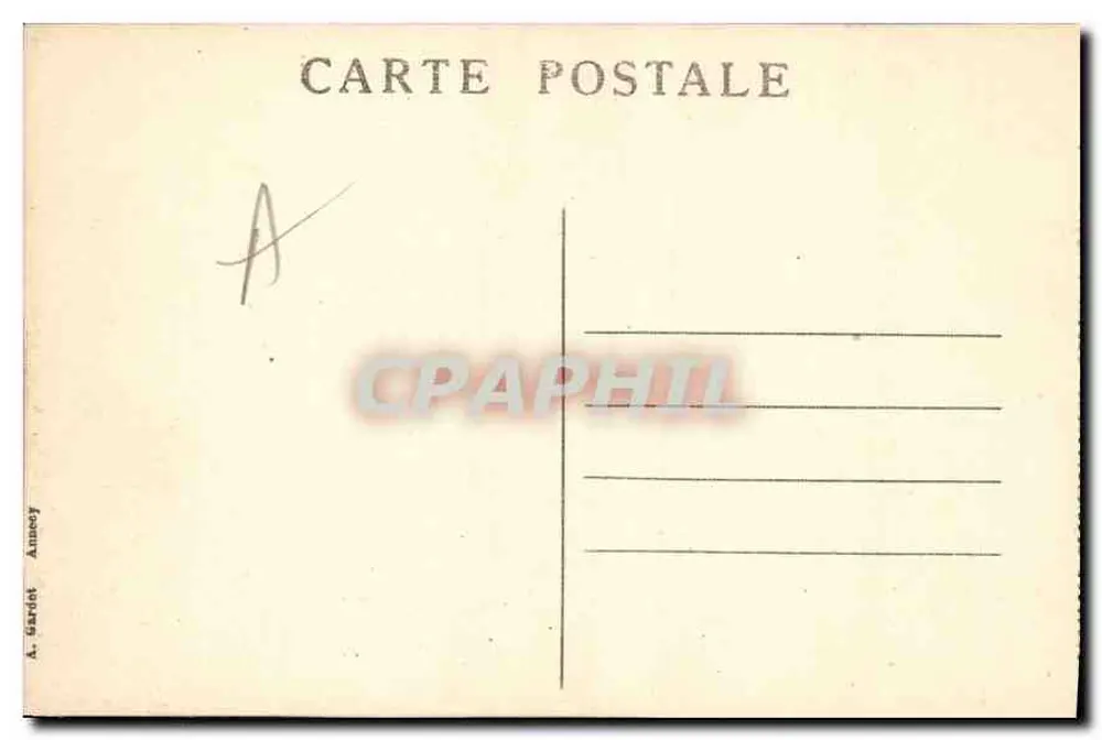 Annecy — Le Lac et la Tournette — A. Gardet - Rückseite