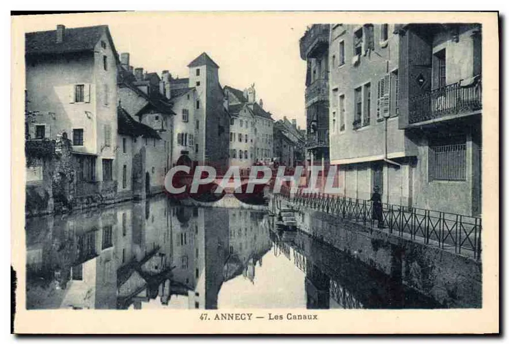 Annecy — Os Canais — A. Gardet - Frente