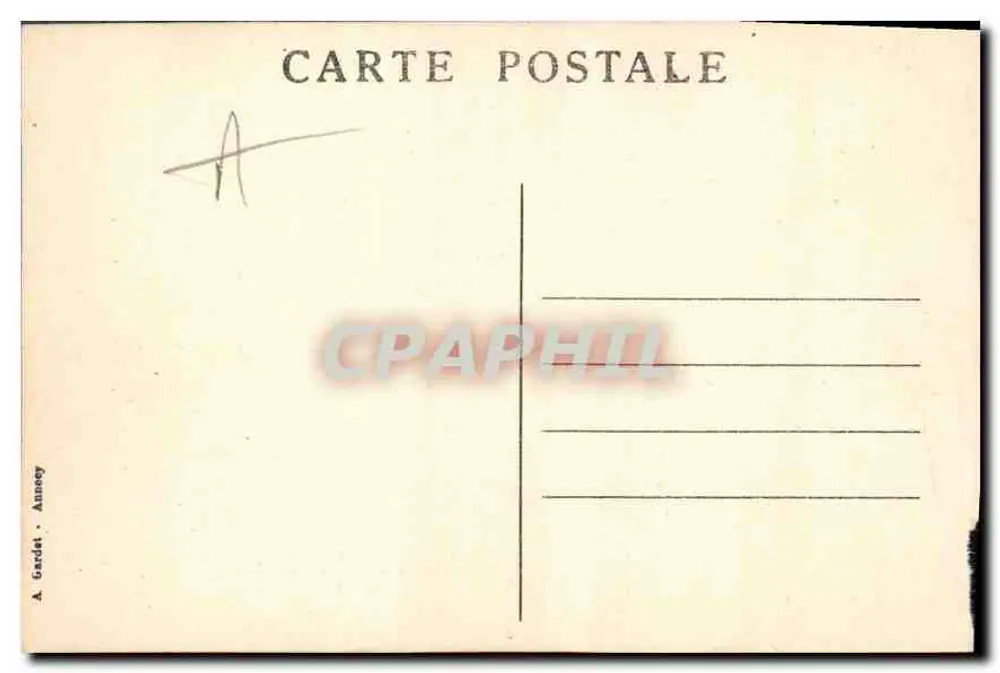 Annecy — Os Canais — A. Gardet - Verso