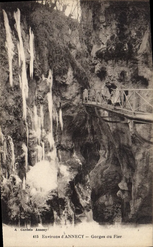 Gorges do Fier — Environs de ANNECY — A. Gardete Annecy, n°415 - Frente