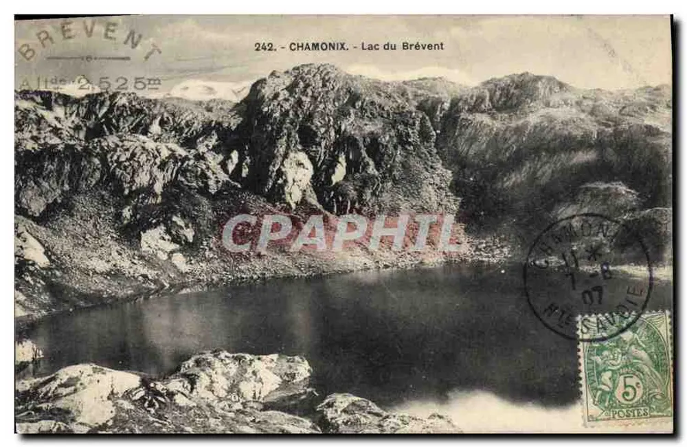 Chamonix - Lago do Brévent — editor L. Greco, n° 242 - Frente