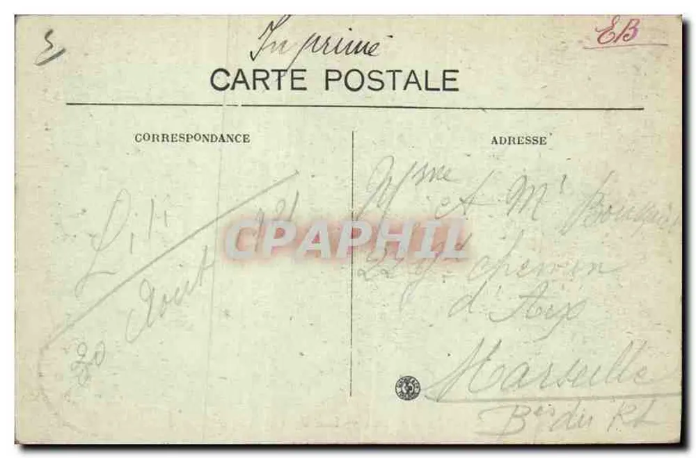 Grüner See und Mont Blanc — Haute-Savoie — Mbränd, photo-Verlag Mégeve A-16 - Rückseite