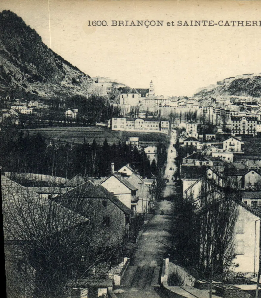 Briançon e Sainte-Catherine — vista panorâmica — 1600 - Frente