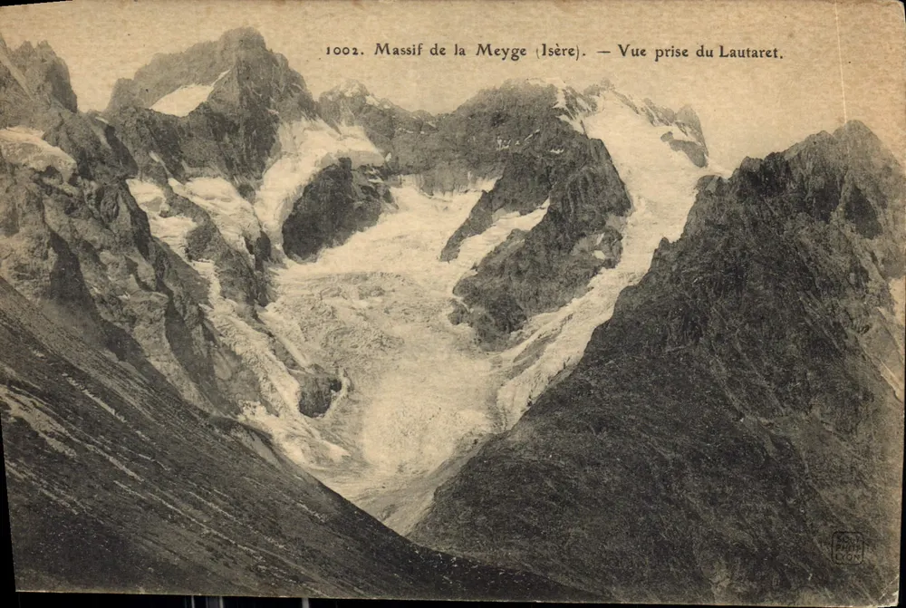 Massif de la Meyge (Isère) — Aufnahme vom Lautaret — Verlag Lyon - Vorderseite