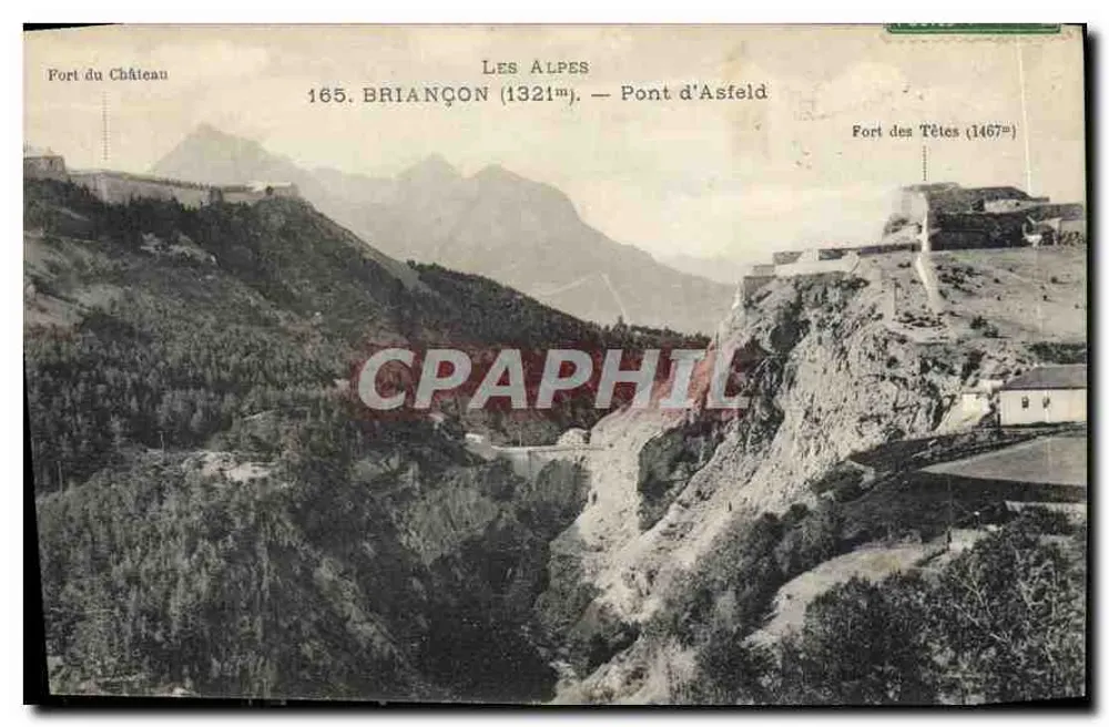 As Alpes — BRIANÇON (1321m) — Ponte de Asfeld — Forte do Castelo (1321m) e Forte das Cabeças (1467m) - Frente