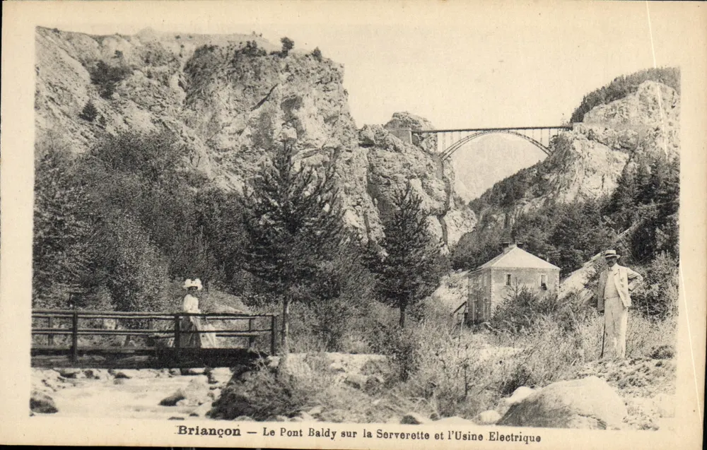 Briancón — Die Brücke Baldy über die Serverette und die Elektrizitätsanlage — Edition Yves Jourdan - Vorderseite