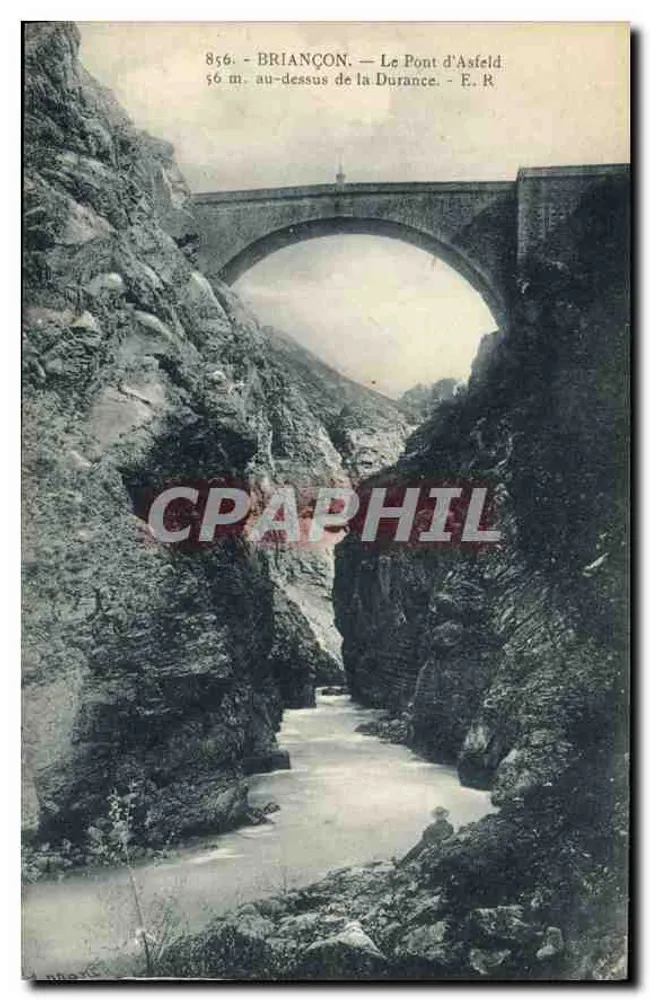 Briançon — O Ponte d'Asfeld sobre a Durance — E. R. n° 856 - Frente