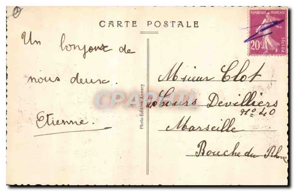 Briançon — Vista Geral — Photo-Edition Anney - Verso