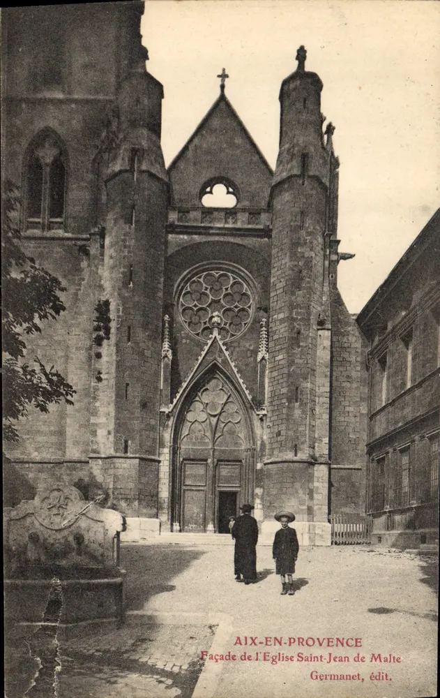 Aix-en-Provence — Fassade der Kirche Saint-Jean — Verlag Germanet - Vorderseite