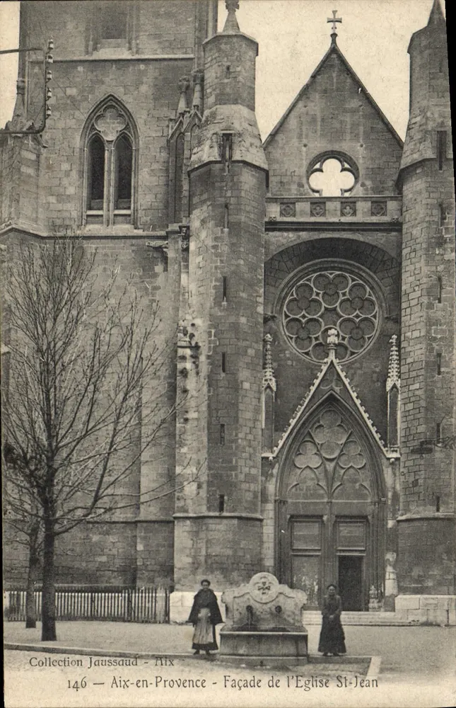 Fassade der Kirche Saint-Jean — Aix-en-Provence — Sammlung Jaussaud n°146 - Vorderseite