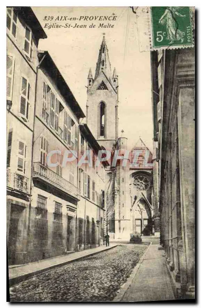 Aix-en-Provence — Kirche St. Johann von Malta — Verlag nicht sichtbar, Seriennummer 839 - Vorderseite