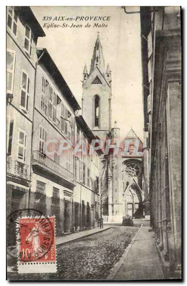 Aix-en-Provence — Kirche Saint-Jean de Malte — Moderne Ansichtskarte Nr. 539 - Vorderseite