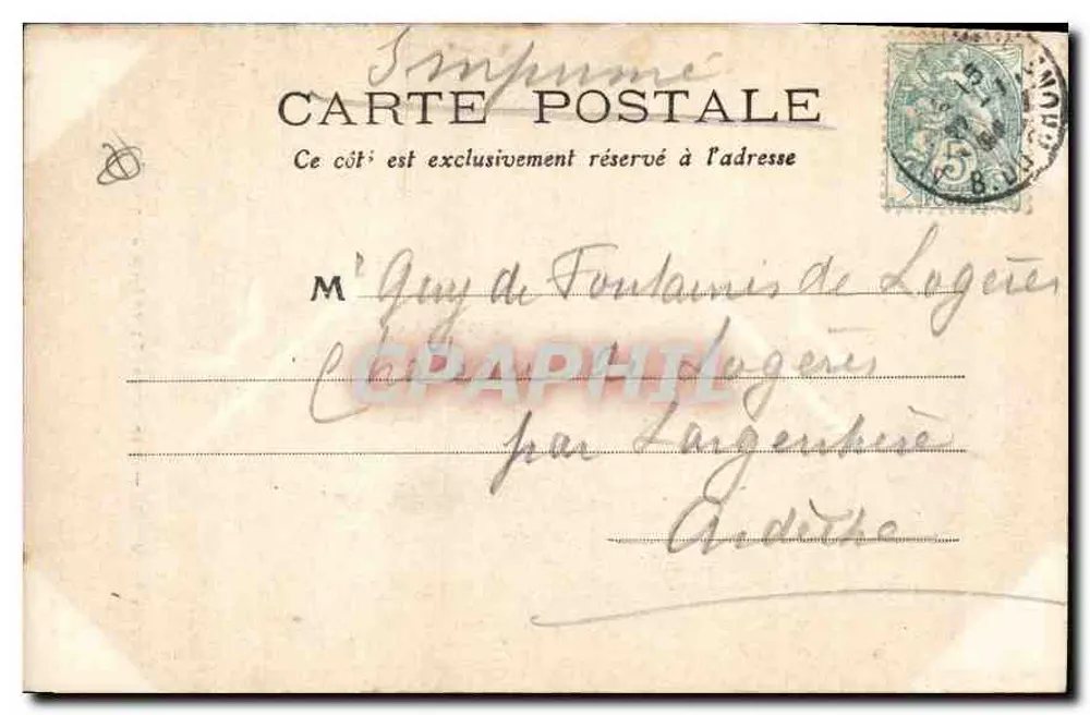 Aix-en-Provence — Innenansicht der Kirche Saint-Jean de Malte — Sammlung C. M. - Rückseite