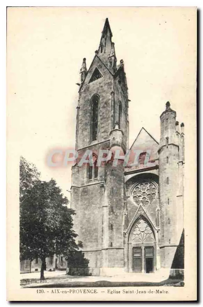 Aix-en-Provence — Kirche Saint-Jean-de-Malte — Verlag Vedon, n° 120 - Vorderseite