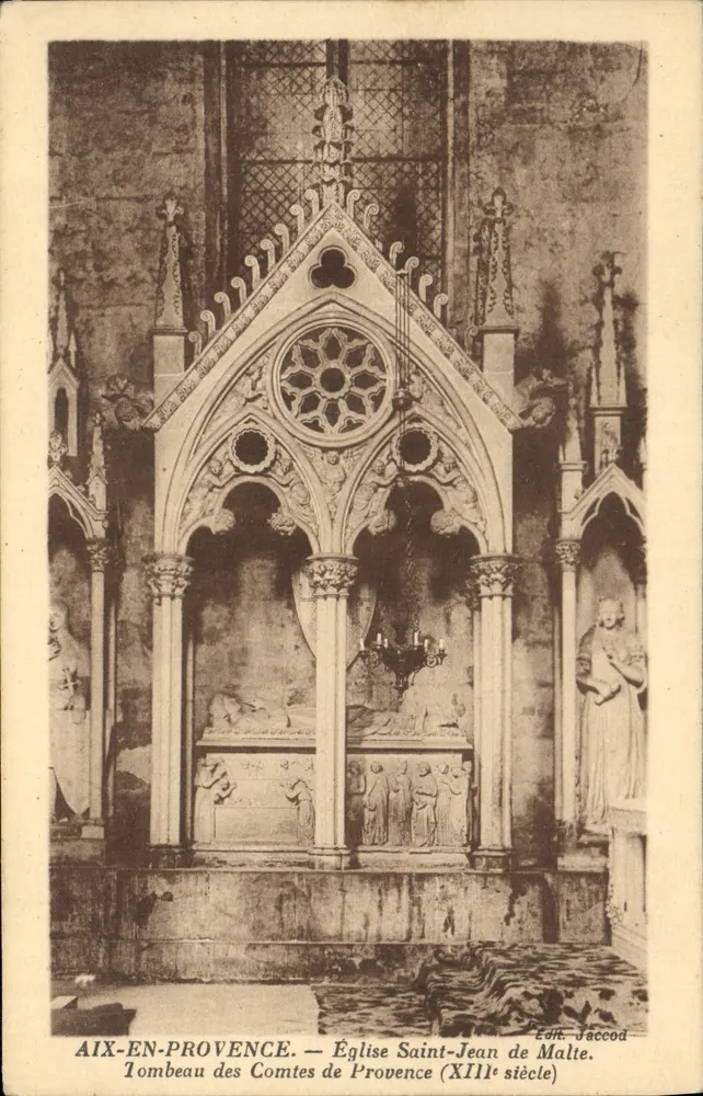 Aix-en-Provence — Grab der Grafen von Provence (13. Jahrhundert) — Kirche Saint-Jean de Malte — Verlag Jaccod - Vorderseite