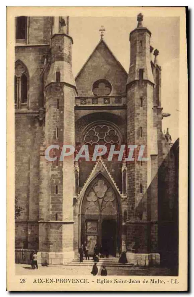 Aix-en-Provence - Kirche Saint-Jean de Malte - LL - Vorderseite