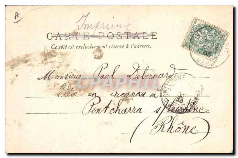 Aix-en-Provence — Rue Esparrat, Tour des Augustins — G. Martinet, Edit., Photog. Jouvèn - Rückseite