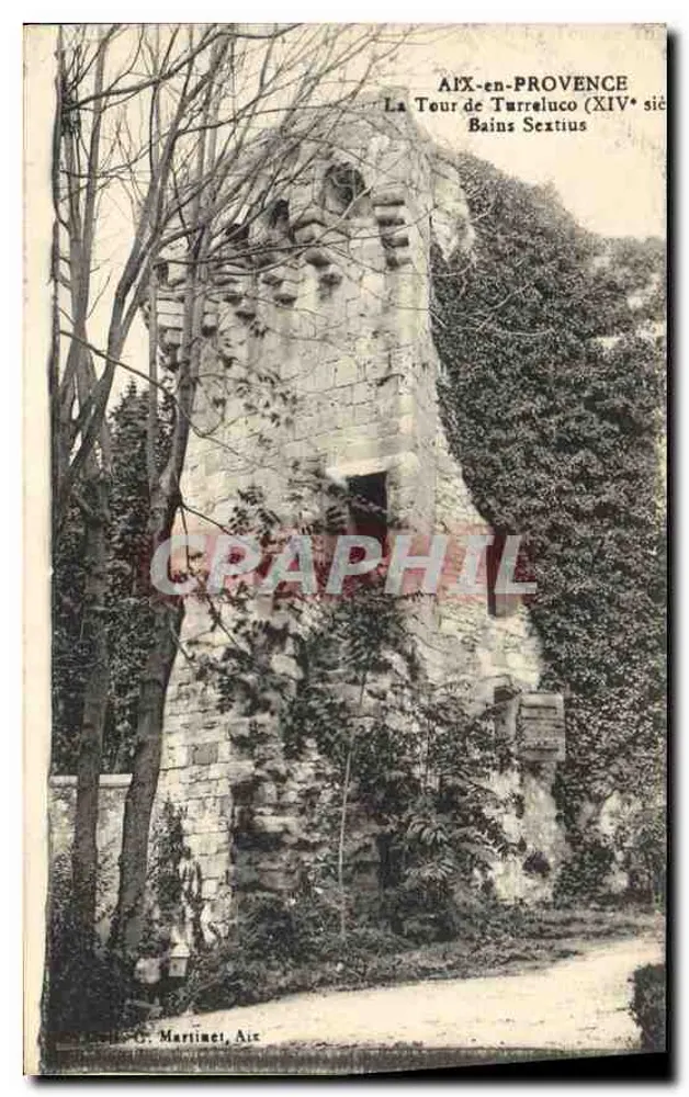 Aix-en-Provence — La Tour de Turrelucu (14. Jahrhundert) — G. Martine, Aix - Vorderseite