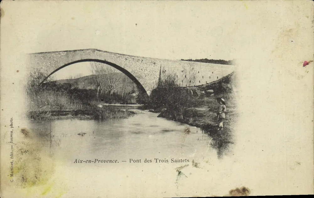 Aix-en-Provence — Ponte dos Três Sautets — C. Martinet, fil. — Jouven, foto. - Frente