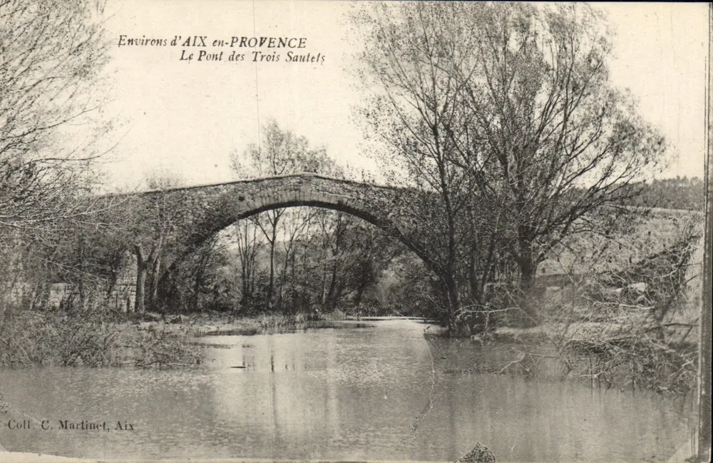 Umgebung von AIX-EN-PROVENCE — Le Pont des Trois Sautels — Sammlung C. Martinet, Aix - Vorderseite