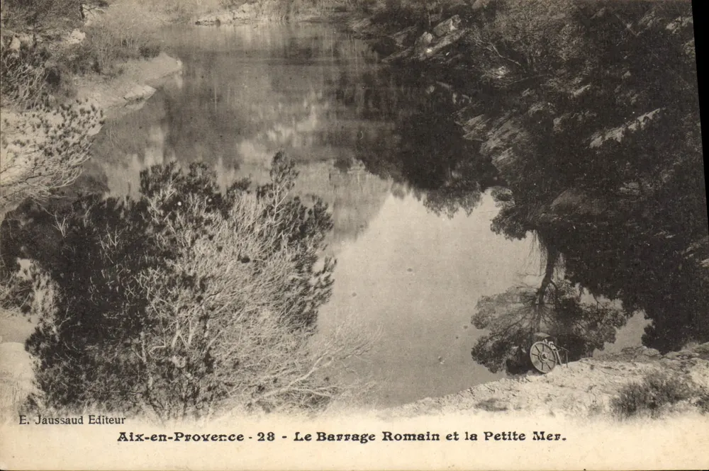 Der römische Staudamm und das kleine Meer — Aix-en-Provence — E. Jaussaud Verlag - 28 - Vorderseite