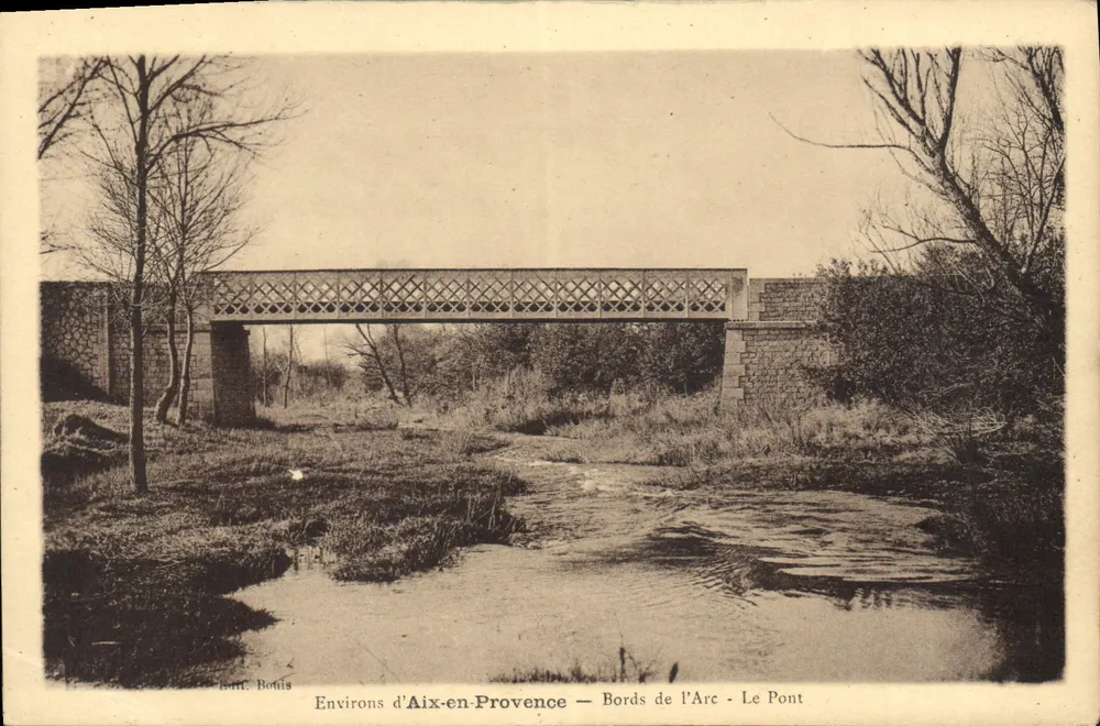 Dintorni di Aix-en-Provence — Sponde dell'Arc — Il Ponte — San Bonis - Recto