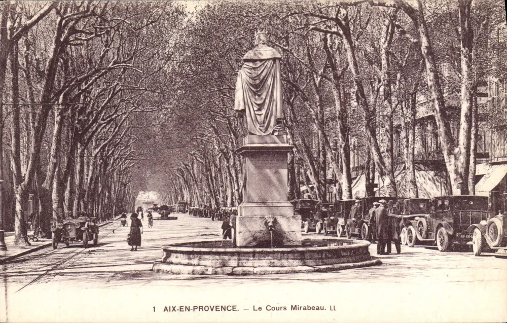 Aix-en-Provence — O Cours Mirabeau — LL - Frente