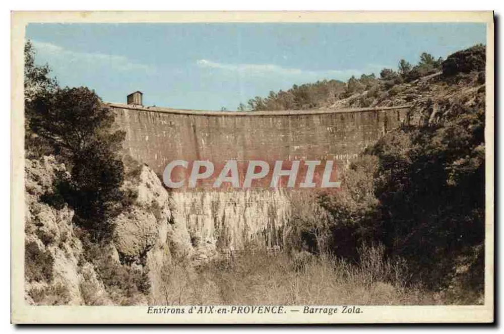 Arredores de AIX-en-PROVENCE — Barragem Zola - Frente