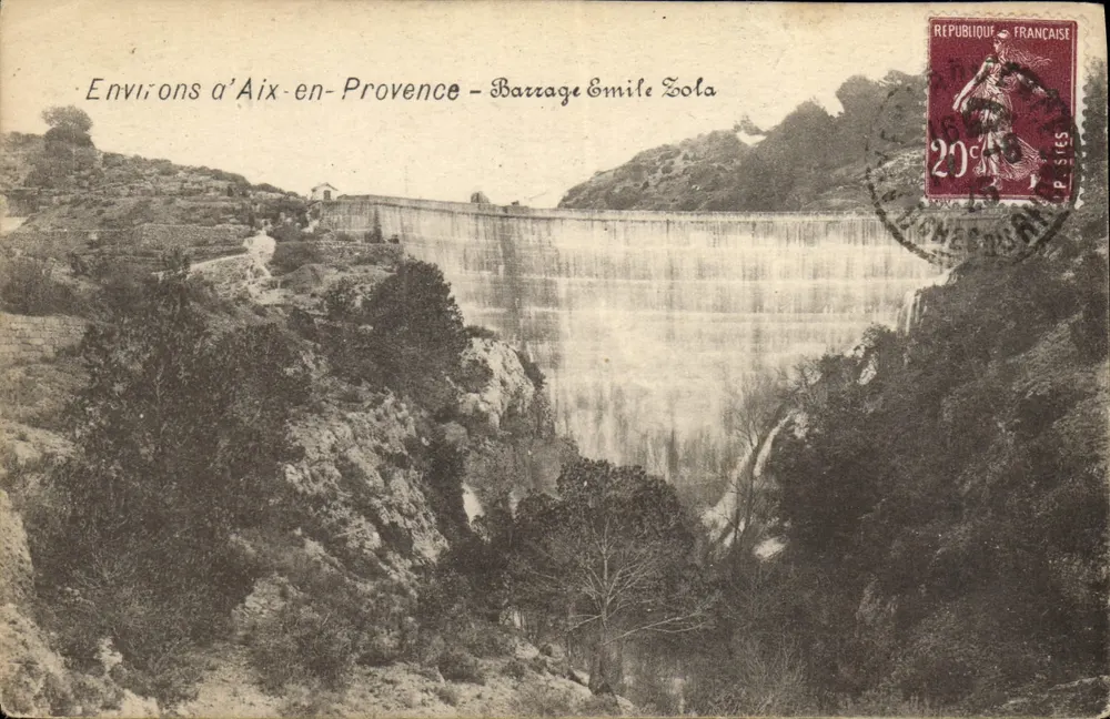 Umgebung von Aix-en-Provence — Staudamm Émile Zola — Verleger nicht sichtbar - Vorderseite