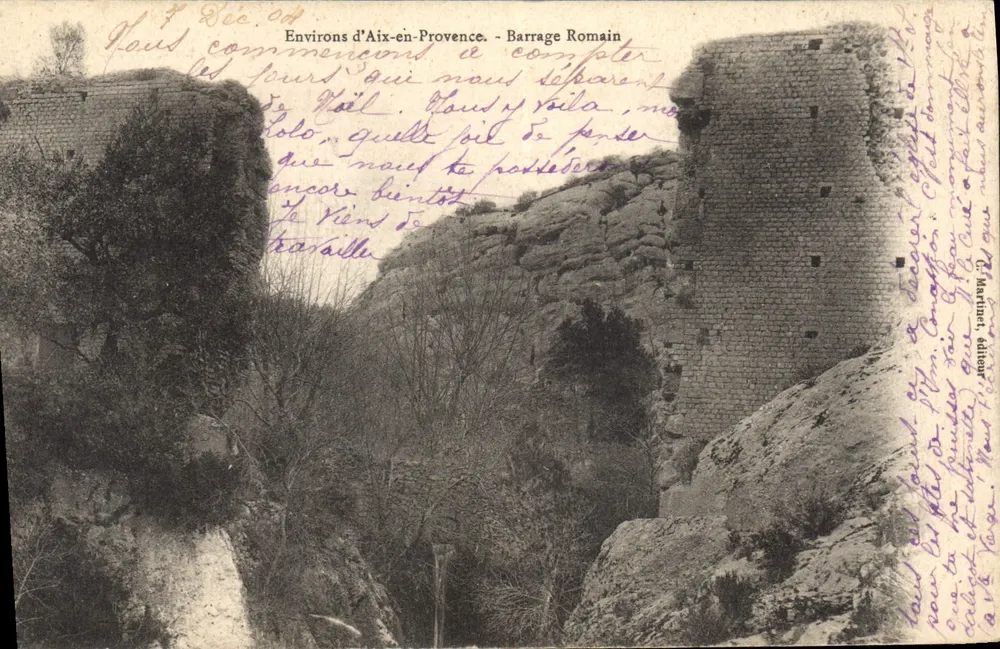 Arredores de Aix-en-Provence — Barragem Romana — C. Martine, editor - Frente