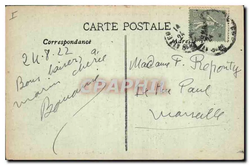 Arredores de Aix-en-Provence — Margens do Arc — J. B. Bouis edit Aix - Verso