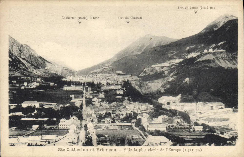 Ste-Catherine und Briançon — Höchste Stadt Europas (1.321 m.) — Edition Frédouard - Vorderseite