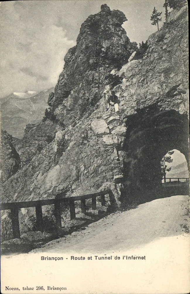 Briancón - Rota e Tunel do Infernét — Noens, tabac 206, Briançon - Frente