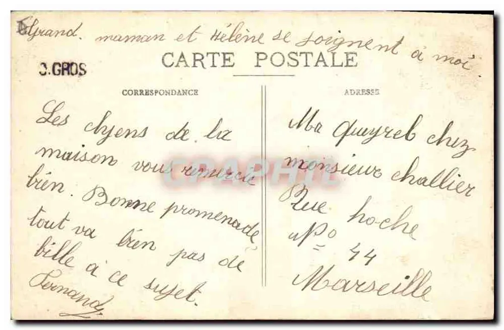 BRIANÇON (Hautes-Alpes) — Allgemeine Ansicht mit dem CHABERTON, italienischem Festung, und dem JANUS, französischem Festung — Verlag N. Labassé, Briançon - Rückseite
