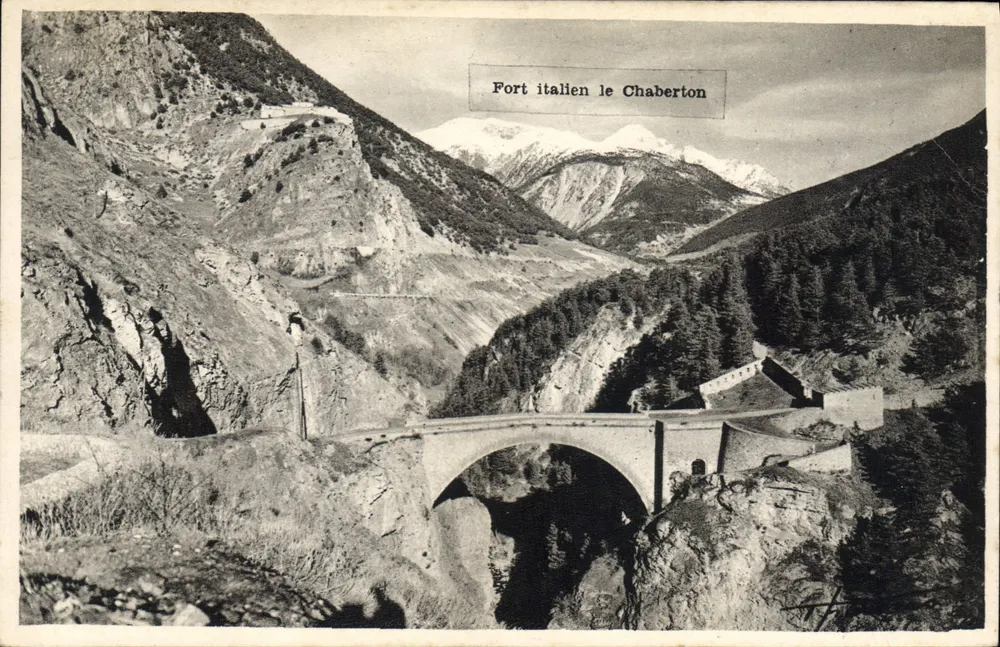 Italienischer Festung Le Chaberton — Brücke von Asfeld — Edition Thomas, Briançon - Vorderseite