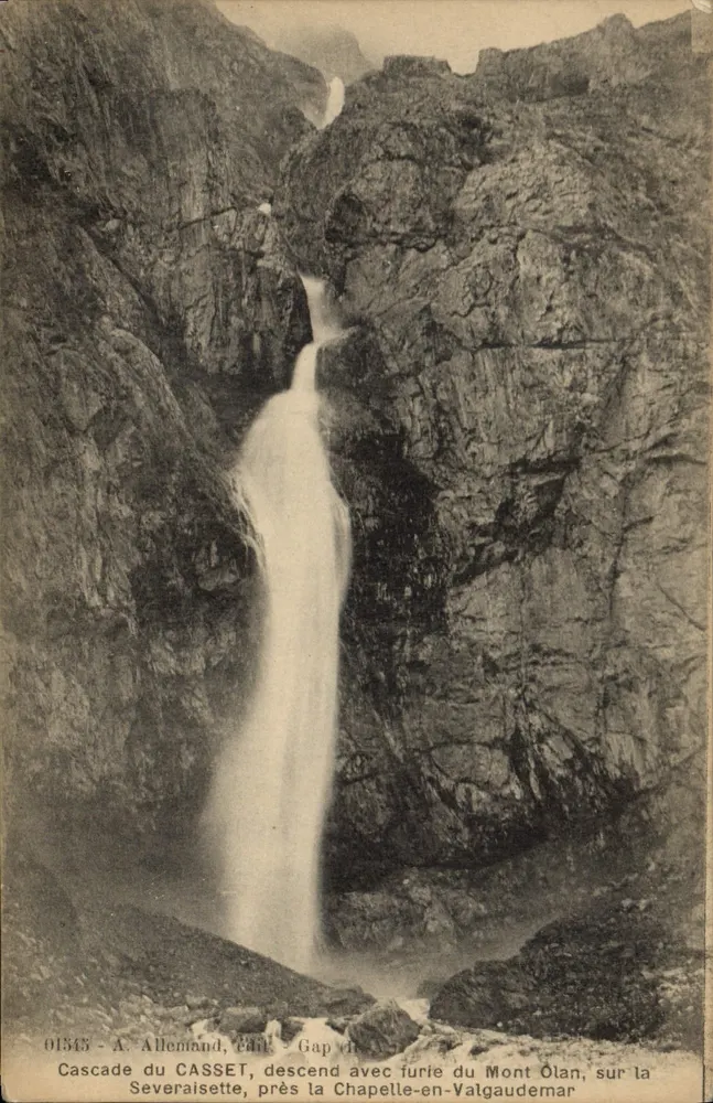 Cascade du CASSET — Mont Œlan — A. Allemand, Gap, n° 01543 - Vorderseite