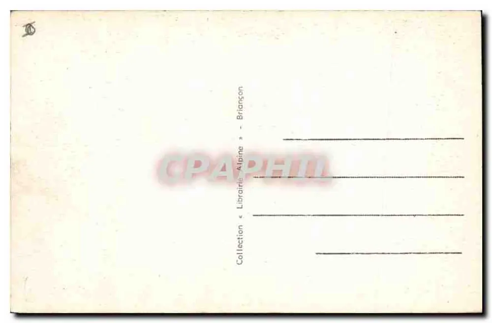 Briançon — Vista geral — Librairie Alpine - Verso