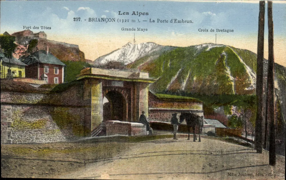 BRIANÇON (1321 m) — A Porta de Embrun — Mlle Joubert, editor Gap - Frente