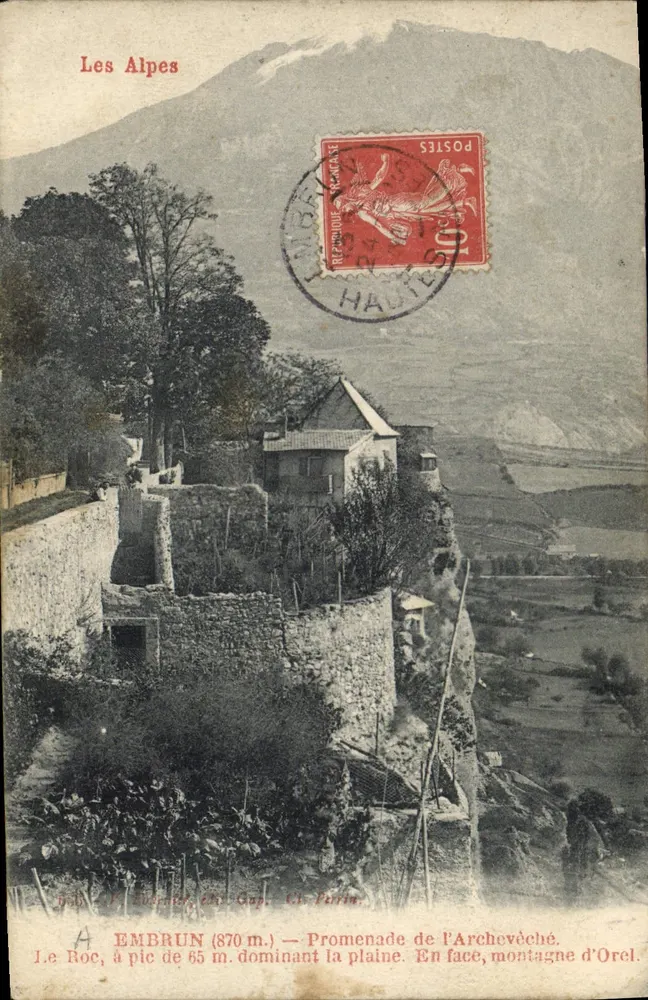 Embrun (870 m.) — Promenade de l'Archevêché — C. Perrin - Frente