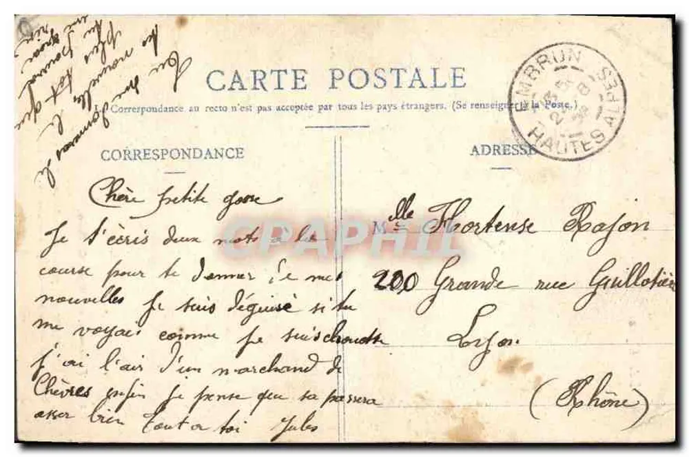 Embrun (870 m.) — Promenade de l'Archevêché — C. Perrin - Verso