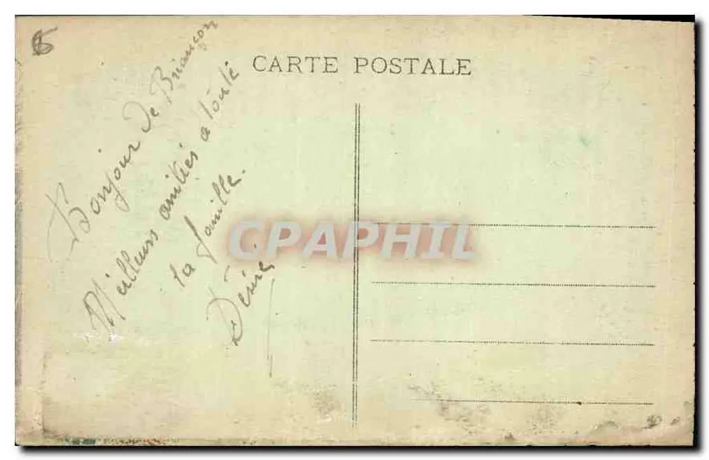 BRIANÇON - O Ponte d'Asfeld — As Alpes, 60 m. acima da Durance — série 268, editora Mlle Joubert - Verso