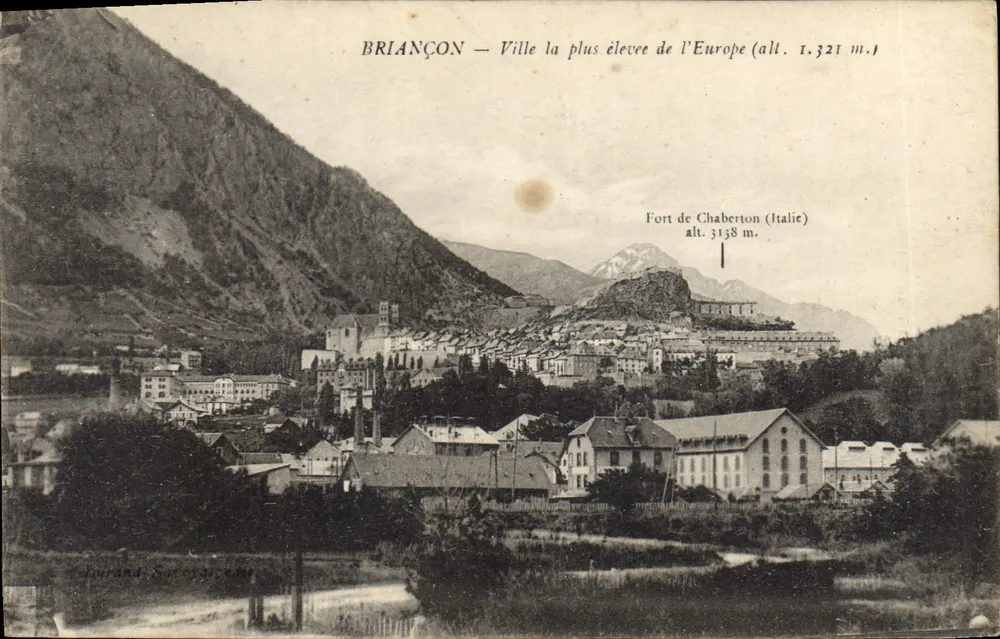 Briançon — Cidade mais alta da Europa (alt. 1.321 m.) — Laurand, Série n° 486 - Frente